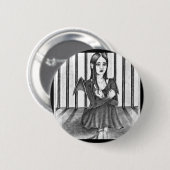 Een gevangen engel ronde button 5,7 cm (Voorkant /achterkant)