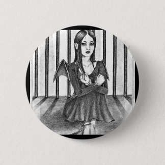 Een gevangen engel ronde button 5,7 cm