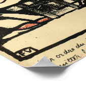 Een gevangene wordt verbannen van misdaden en poster (Hoek)