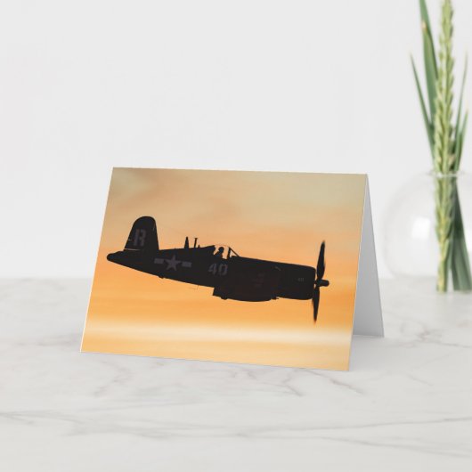 Een gevat F4U Corsair vechtster Kaart (Voorkant)