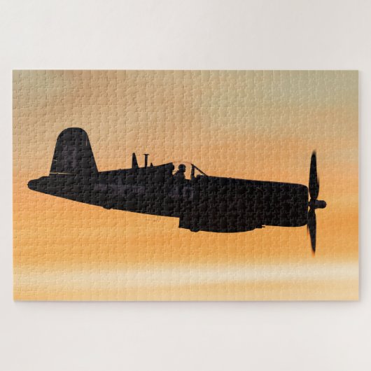 Een gevat F4U Corsair-vechtster Legpuzzel (Horizontaal)