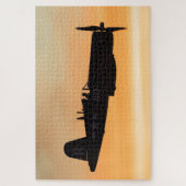 Een gevat F4U Corsair-vechtster Legpuzzel (Verticaal)