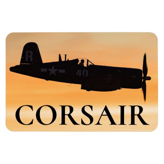 Een gevat F4U Corsair-vechtster Magneet (Horizontaal)