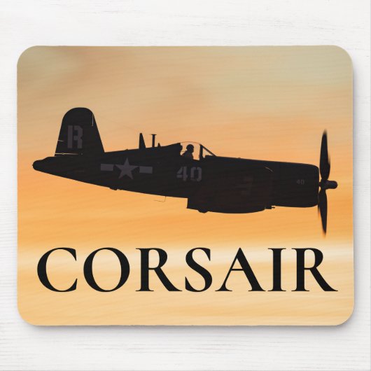 Een gevat F4U Corsair-vechtster Muismat (Voorkant)