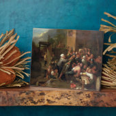 Een gevecht buiten een Tavern Fotoplaat (Zijkant)