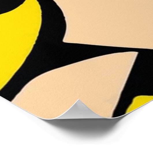 Een gevesdroogde en herwerkte pop kunst van Roy Li Poster (Hoek)