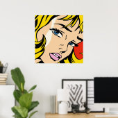 Een gevesdroogde en herwerkte pop kunst van Roy Li Poster (Thuiskantoor)