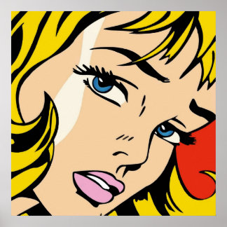 Een gevesdroogde en herwerkte pop kunst van Roy Li Poster