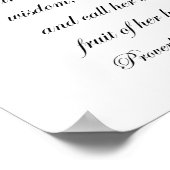 Een gevirtualiseerde vrouw poster (Hoek)