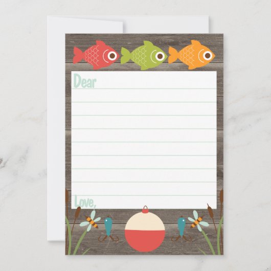 Eén Geviste Capsule-kaart voor O-vissen Kaart (Voorkant)