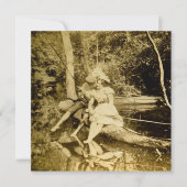 Een Geviste kleine vormgeving -  stereoweergave Feestdagenkaart (Voorkant)