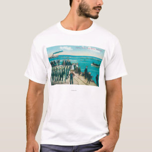 Een Geviste Scène met een Grote Vangst T-shirt