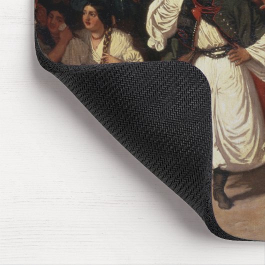 Een gevlekte bruiloft muismat (Hoek)