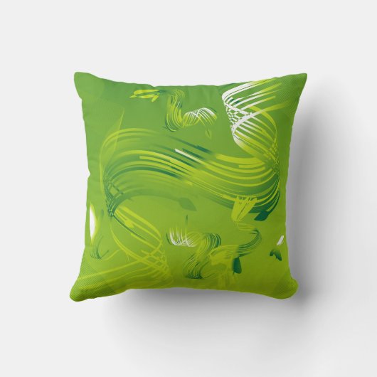 Een gevoel van groen kussen - kalm, creatief comfo (Achterkant)