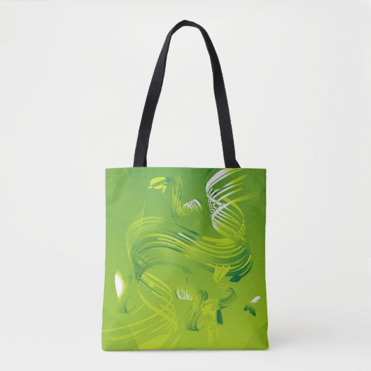 Een gevoel van groene Canvas tas - kalme, creatiev (Voorkant)
