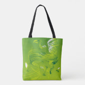 Een gevoel van groene Canvas tas - kalme, creatiev (Achterkant)
