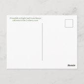 Een gevoel van plaats briefkaart (Achterkant)