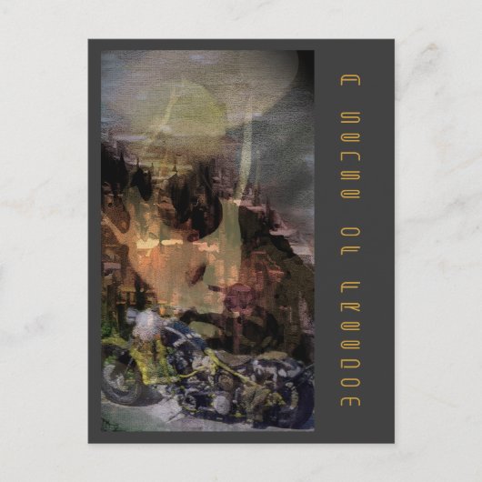 Een gevoel van vrijheid briefkaart (Voorkant)