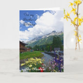 Een gevouwen Wenskaart voor de dominee Kaart (Gele Bloem)