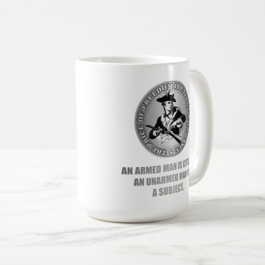 Een gewapende burger koffiemok (Voorkant rechts)