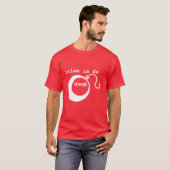 Een geweldig daghemd met tekst Islam is een bom. T-shirt (Voorkant volledig)