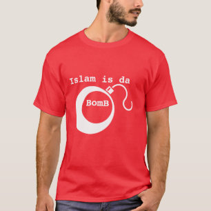 Een geweldig daghemd met tekst Islam is een bom. T-shirt