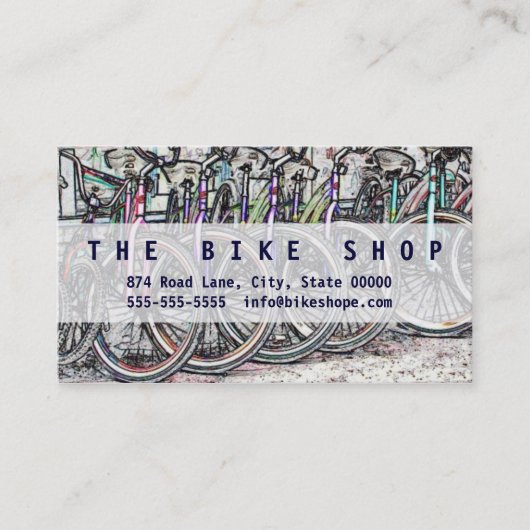 Een geweldig fietsontwerp visitekaartje (Voorkant)