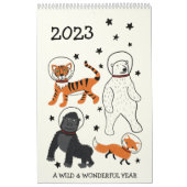 Een geweldig jaar geïllustreerd kalender (Hoes)