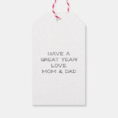 Een geweldig jaar terug naar school cadeaulabel (Achterkant)