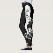Een geweldig meisje met een badas - B&W Leggings (Links)