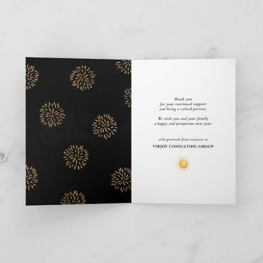 Een geweldig nieuw jaar hebben | Bedrijfsobligatie Feestdagen Kaart (Binnen)