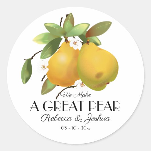 Een geweldig parelhuwelijksgeschenk ronde sticker (Voorkant)