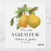 Een geweldig parelhuwelijksgeschenk wijn etiket (Enkel label)