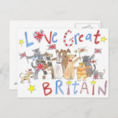 Een geweldig patriottisch briefkaart (Voorkant / Achterkant)