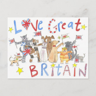 Een geweldig patriottisch briefkaart