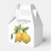 Een geweldig perzikhuwelijksgeschenk bedankdoosjes (Achterkant)