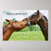 Een geweldig Poster met paarden (Voorkant)