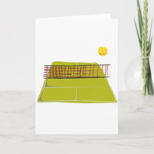 Een geweldig Tennis Court Design. Wat leuk Kaart (Voorkant)