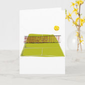 Een geweldig Tennis Court Design. Wat leuk Kaart (Gele Bloem)