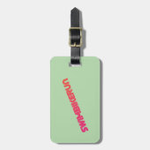 Een geweldig Triathlon cadeau voor je vriend of fa Bagagelabel (Voorkant verticaal)