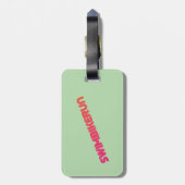 Een geweldig Triathlon cadeau voor je vriend of fa Bagagelabel (Achterkant verticaal)