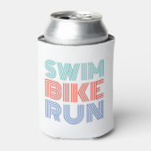 Een geweldig Triathlon cadeau voor je vriend of fa Blikjeskoeler (Blikje Voorkant)
