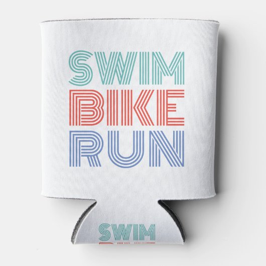 Een geweldig Triathlon cadeau voor je vriend of fa Blikjeskoeler (Voorkant)