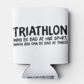 Een geweldig Triathlon cadeau voor je vriend of fa Blikjeskoeler (Achterkant)