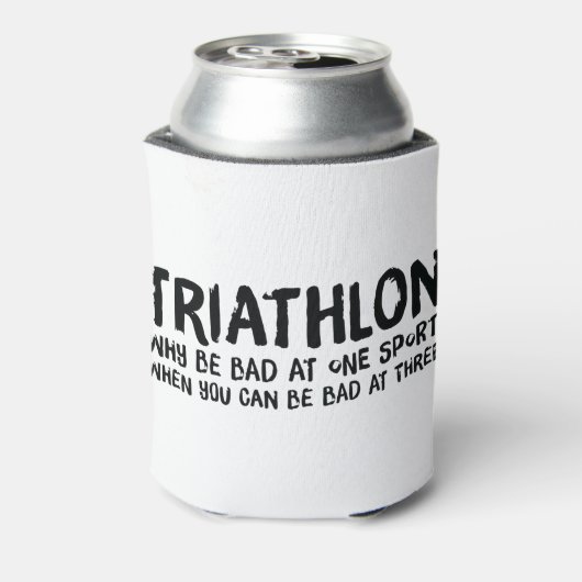 Een geweldig Triathlon cadeau voor je vriend of fa Blikjeskoeler (Blikje Achterkant)