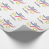 Een geweldig Triathlon cadeau voor je vriend of fa Cadeaupapier (Hoek)