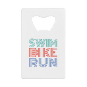 Een geweldig Triathlon cadeau voor je vriend of fa Creditkaart Flessenopener