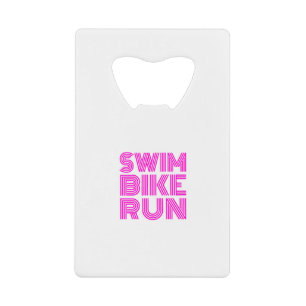 Een geweldig Triathlon cadeau voor je vriend of fa Creditkaart Flessenopener