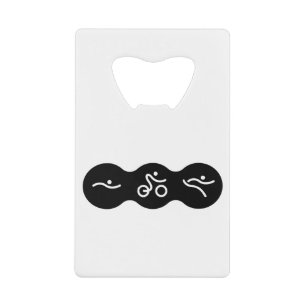 Een geweldig Triathlon cadeau voor je vriend of fa Creditkaart Flessenopener