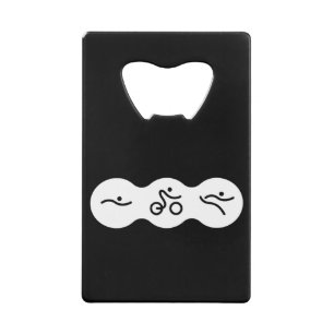 Een geweldig Triathlon cadeau voor je vriend of fa Creditkaart Flessenopener